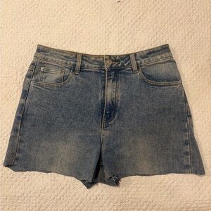 Princess Polly Raw Hem Denim Shorts